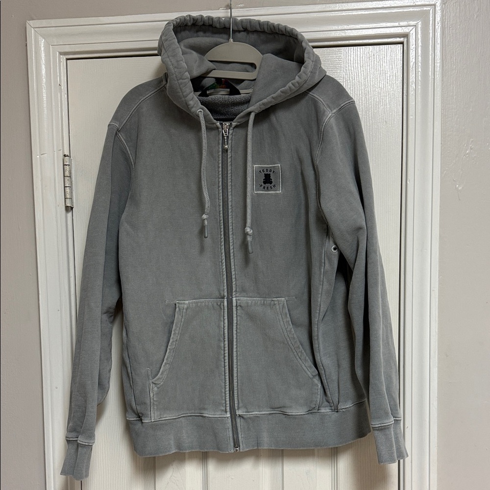 Teddy Fresh Block Men's Gray Hoodie Sweater